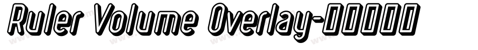 Ruler Volume Overlay字体转换